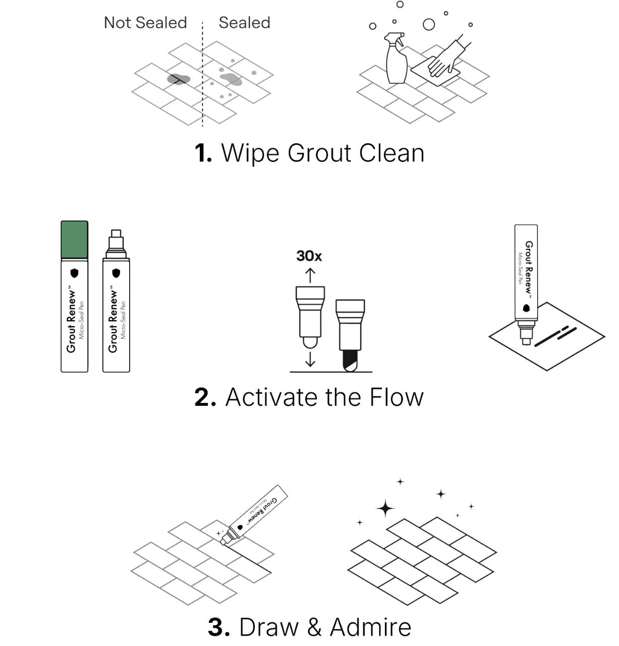 Bring your grout back to its best — effortlessly.